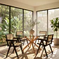 Comedor Mesa Warwick 120cm + 4 Sillas Chandigarh - Miniatura 1
