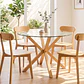 Comedor Warwick 120cm + 4 Sillas Fresno Madera - Miniatura 9