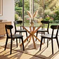 Comedor Warwick 120cm + 4 Sillas Fresno Madera - Miniatura 11