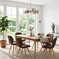 Comedor Mesa Vema 140x80cms + 6 Sillas Mariposa Ecocuero Wood - Miniatura 11