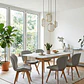 Comedor Mesa Vema 140x80cms + 6 Sillas Mariposa Ecocuero Wood - Miniatura 13