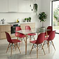 Comedor Rubi 120x80cms  + 6 Sillas Eames - Miniatura 7