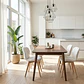 Comedor Mesa Vema 140x80cms + 4 Sillas Mariposa Ecocuero Wood- COPIA - Miniatura 5
