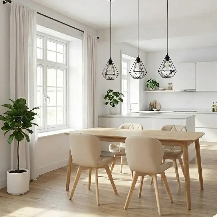 Comedor Mesa Vema 140x80cms + 4 Sillas Mariposa Ecocuero Wood- COPIA 14