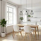 Comedor Mesa Vema 140x80cms + 4 Sillas Mariposa Ecocuero Wood- COPIA - Miniatura 15