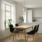 Comedor Mesa Vema 140x80cms + 4 Sillas Capitonne Velvet - Miniatura 1