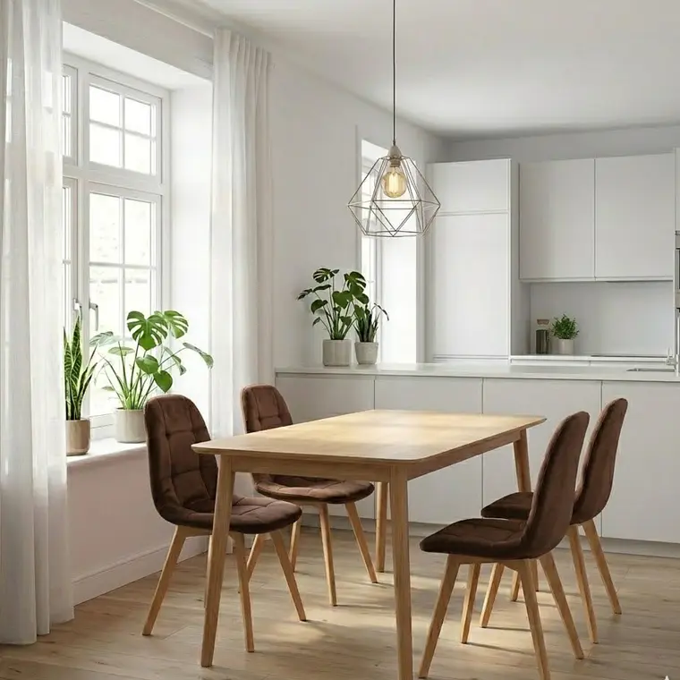 Comedor Mesa Vema 140x80cms + 4 Sillas Capitonne Velvet 2