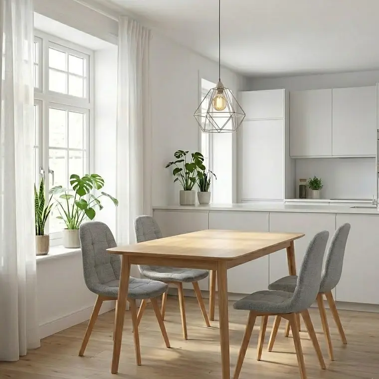 Comedor Mesa Vema 140x80cms + 4 Sillas Capitonne Velvet 4