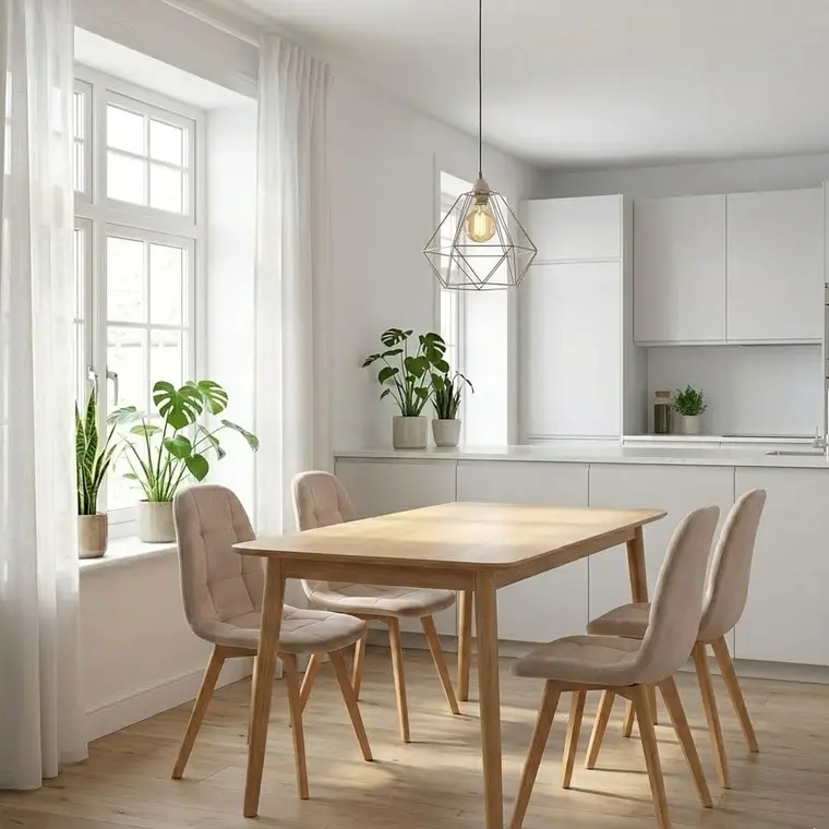 Comedor Mesa Vema 140x80cms + 4 Sillas Capitonne Velvet 6
