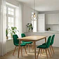 Comedor Mesa Vema 140x80cms + 4 Sillas Capitonne Velvet - Miniatura 7