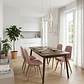 Comedor Mesa Vema 140x80cms + 4 Sillas Capitonne Velvet - Miniatura 8