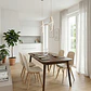 Comedor Mesa Vema 140x80cms + 4 Sillas Capitonne Velvet - Miniatura 9