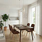 Comedor Mesa Vema 140x80cms + 4 Sillas Capitonne Velvet - Miniatura 10