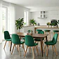 Comedor Mesa Vema 140x80cms + 6 Sillas Capitonne Velvet - Miniatura 5