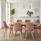 Comedor Mesa Vema 140x80cms + 6 Sillas Capitonne Velvet - Miniatura 10