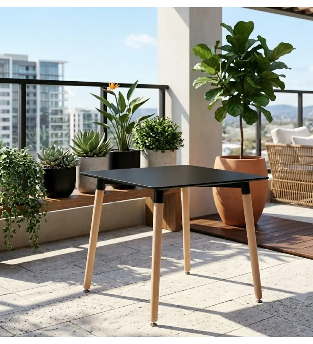Mesa Melamina Cuadrada 80x80cms