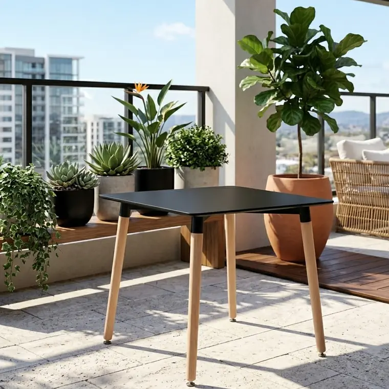 Mesa Melamina Cuadrada 80x80cms 11