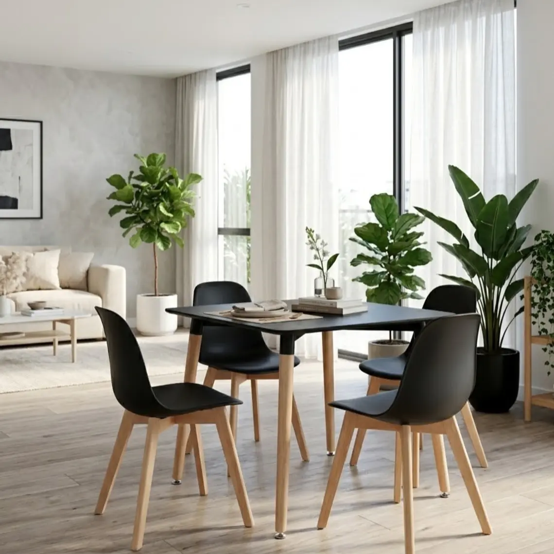 Mesa Melamina Cuadrada 80x80cms 12