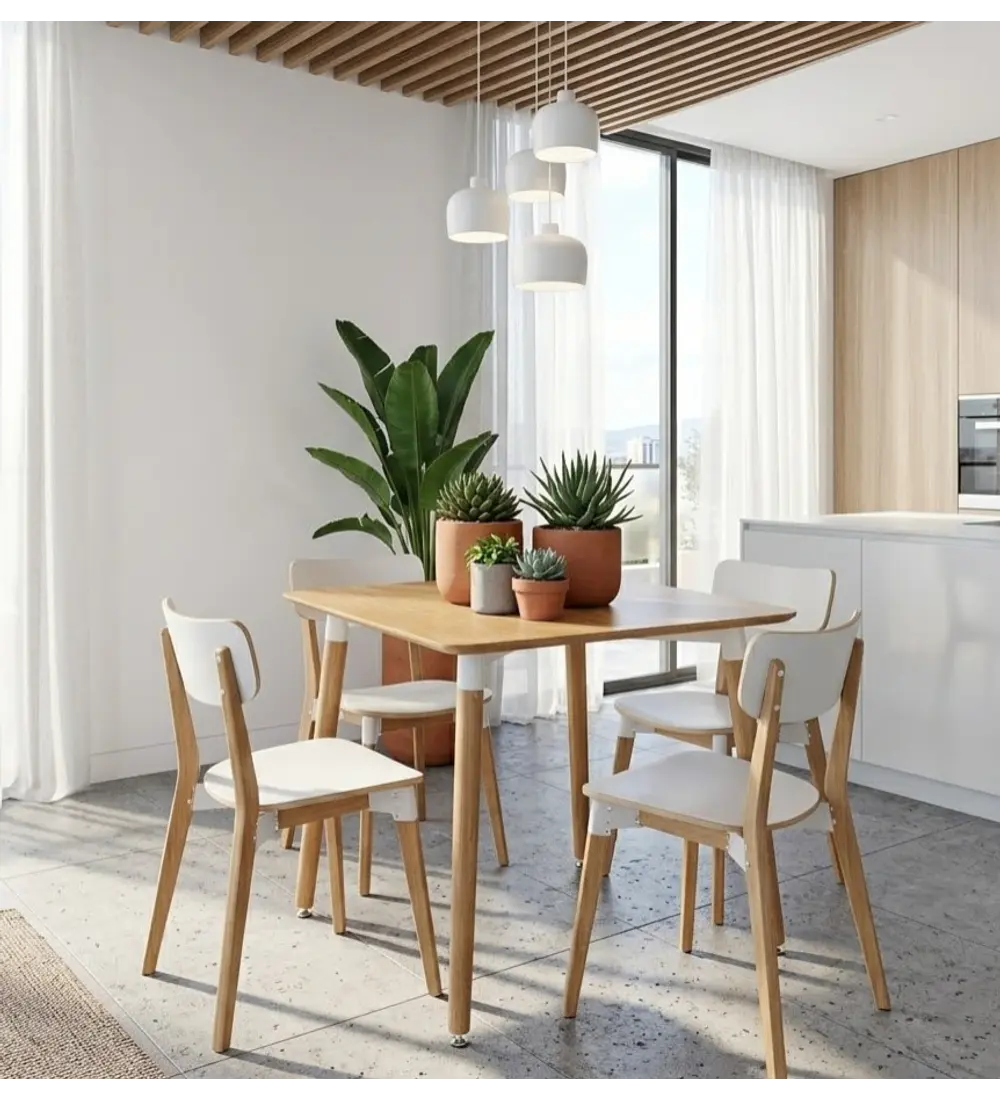 Mesa Melamina Cuadrada 80x80cms