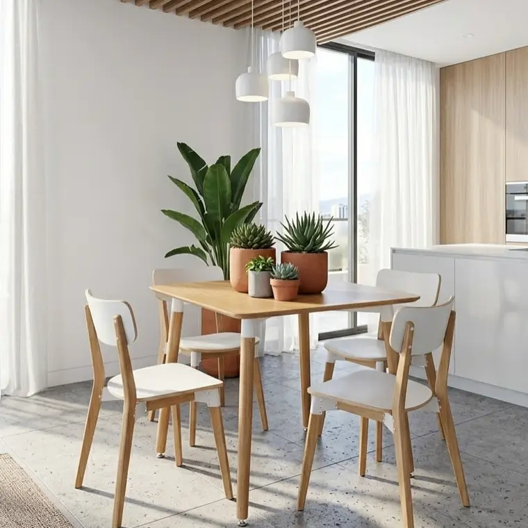 Mesa Melamina Cuadrada 80x80cms 4