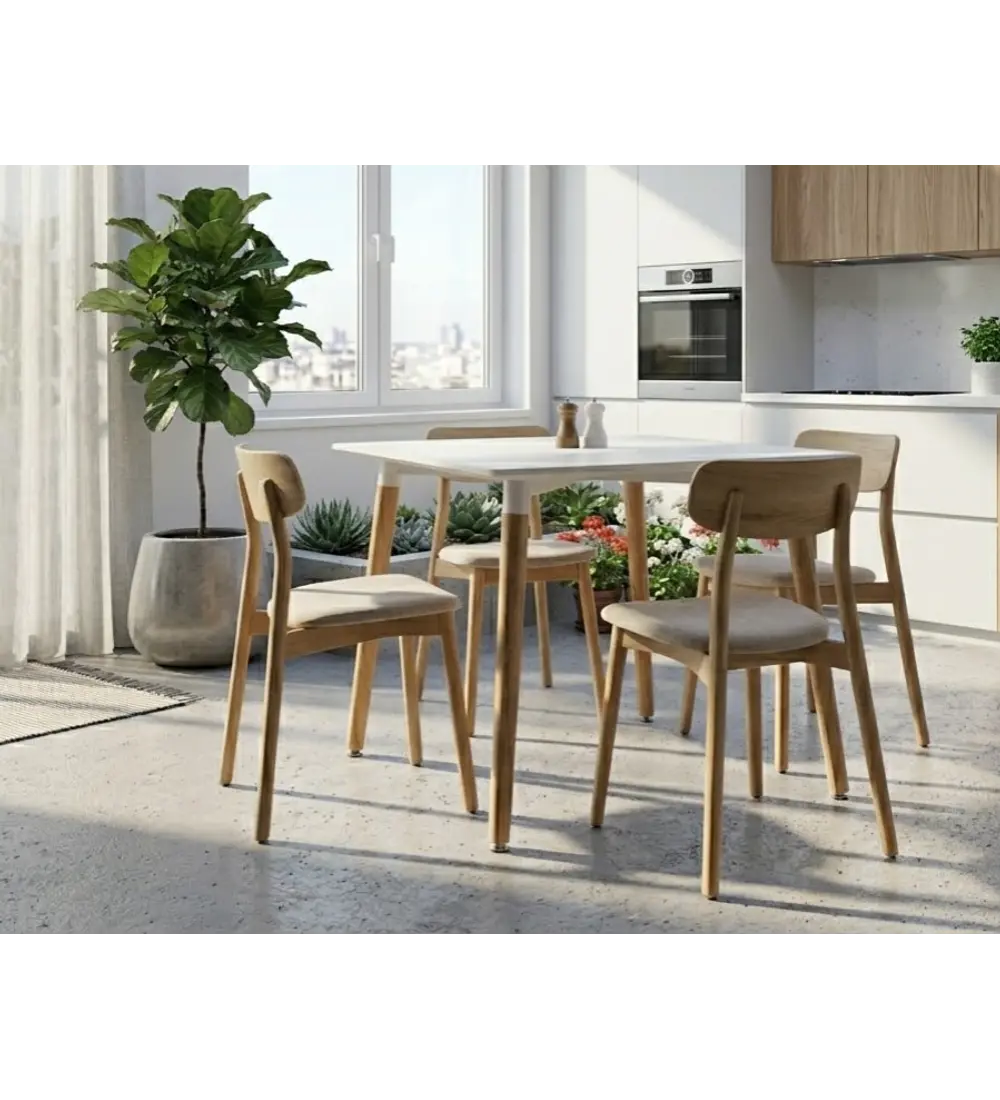 Mesa Melamina Cuadrada 80x80cms