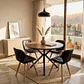 Comedor Warwick Rustica Black 120cm + 4 Sillas Mariposa Ecocuero Wood - Miniatura 1