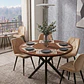 Juego de Comedor Warwick Rustica Black 120cm + 4 Sillas Fiori Velvet Black - Miniatura 3