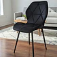 Juego de Comedor Warwick Rustica Black 120cm + 4 Sillas Fiori Velvet Black - Miniatura 9