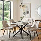 Comedor Madrid Stone 140x80cm + 4 Sillas Arpi Smoke Black - Miniatura 1