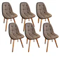 Comedor Madrid Stone 140x80cms + 6 Sillas Capitonne Lino - Miniatura 2