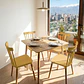 Comedor Mesa Cuadrada Melamina 80cms x 80cms + 4 Sillas Windsor - Miniatura 11