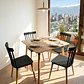 Comedor Mesa Cuadrada Melamina 80cms x 80cms + 4 Sillas Windsor - Miniatura 14