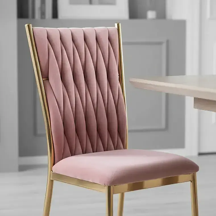 Comedor Rubi  120x80cm + 4 Sillas King Velvet Gold 7
