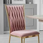 Comedor Rubi  120x80cm + 4 Sillas King Velvet Gold - Miniatura 7