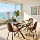 Comedor Medlock Black 140x90cm + 4 Sillas Scoop Ecocuero Vintage Black - Miniatura 1