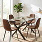 Comedor Medlock Black 140x90cm + 4 Sillas Scoop Ecocuero Vintage Black - Miniatura 2