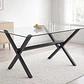Comedor Medlock Black 140x90cm + 4 Sillas Scoop Ecocuero Vintage Black - Miniatura 4