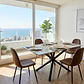 Comedor Madrid Stone 140x80cms + 4 Sillas Scoop Ecocuero Vintage Black - Miniatura 2