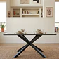Comedor Madrid Stone 140x80cms + 4 Sillas Scoop Ecocuero Vintage Black - Miniatura 4