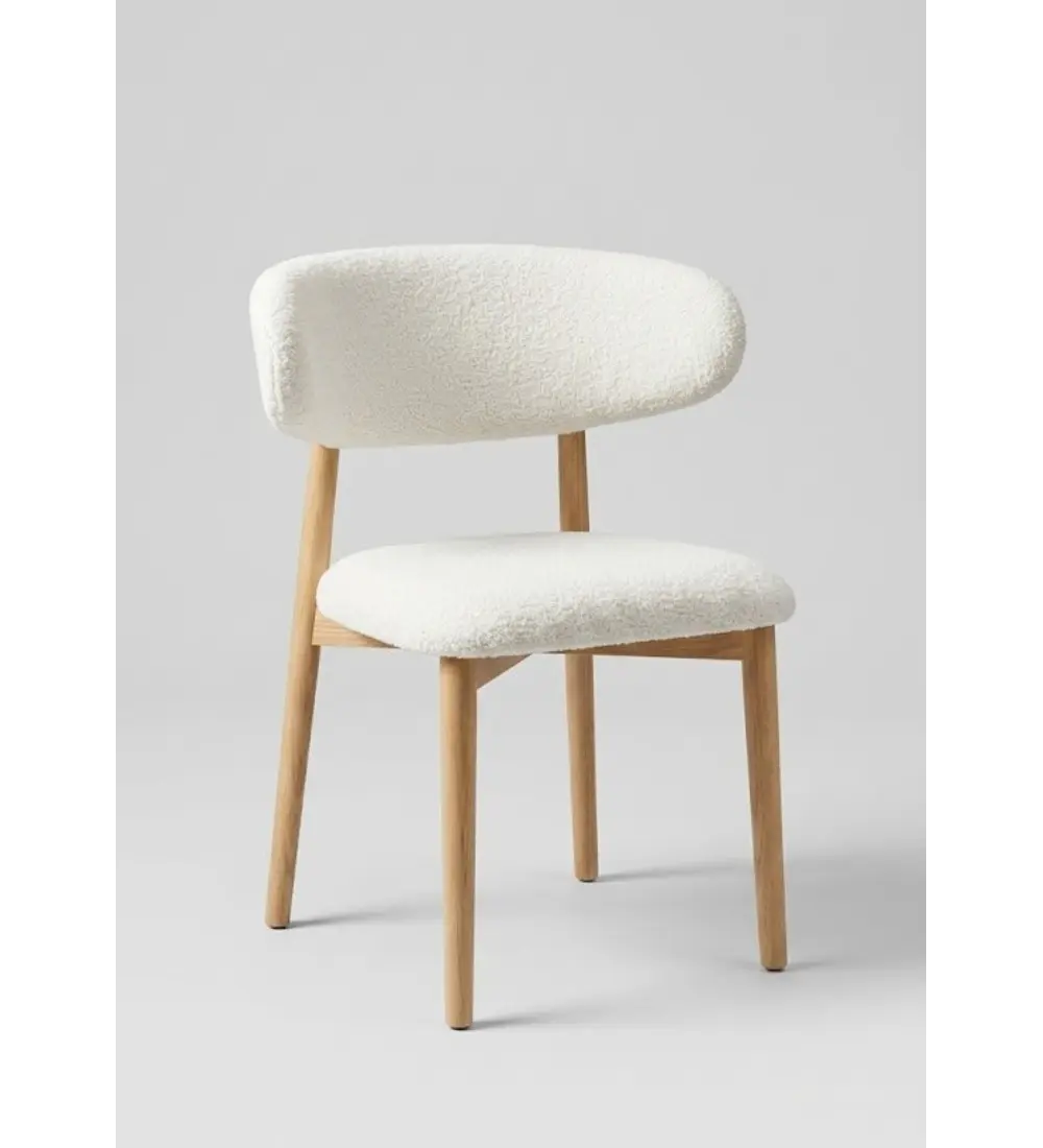 Pack 4 Sillas Cloud Madera-Beige
