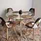 Comedor Mesa Warwick 120cm + 4 Sillas Patchwork DaVinci - Miniatura 1