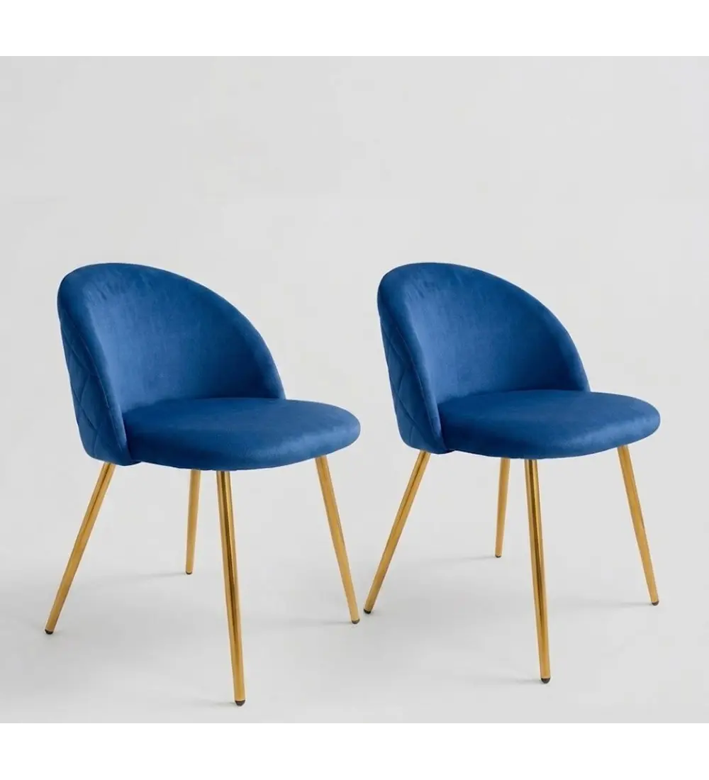 Pack 2 Silla Bread Velvet Gold