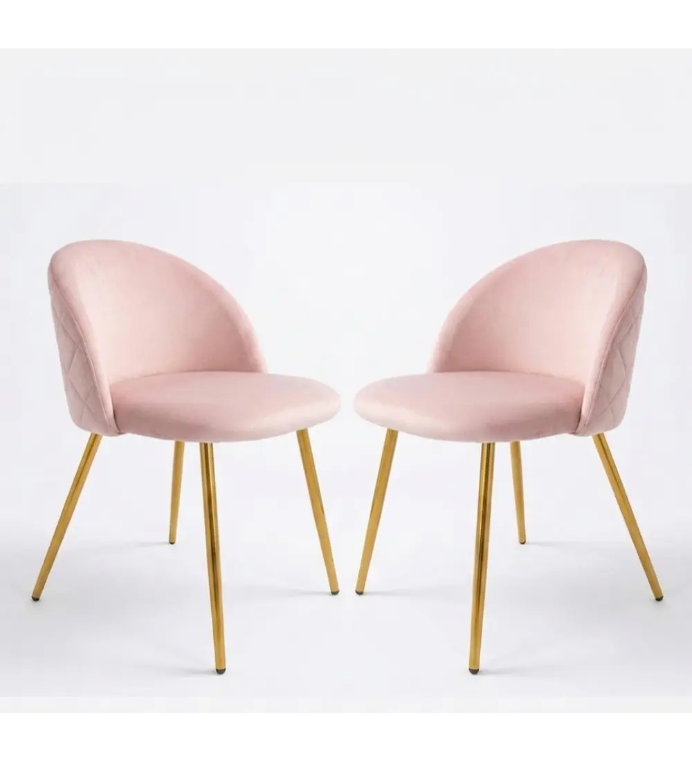 Pack 2 Silla Bread Velvet Gold