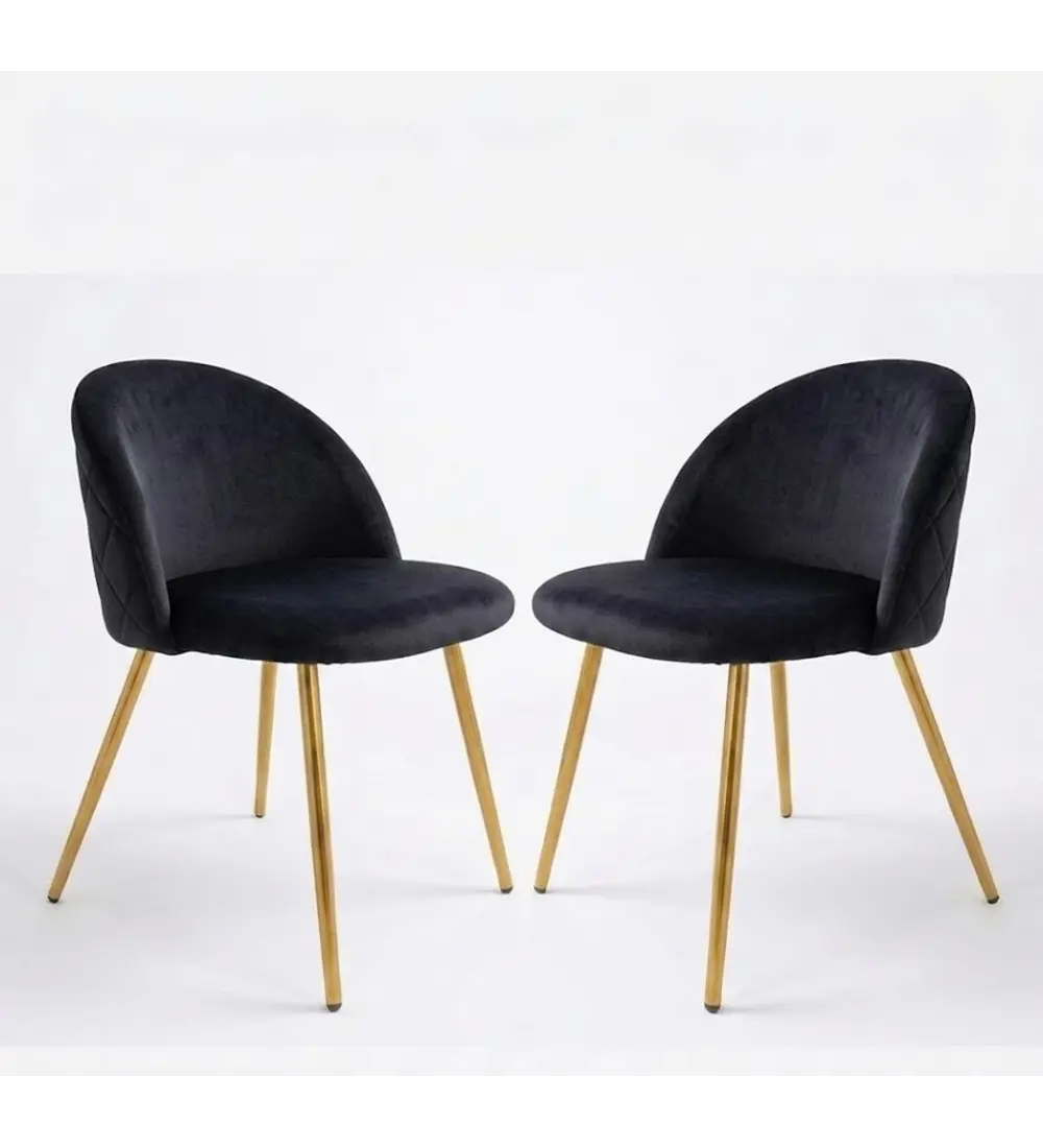Pack 2 Silla Bread Velvet Gold