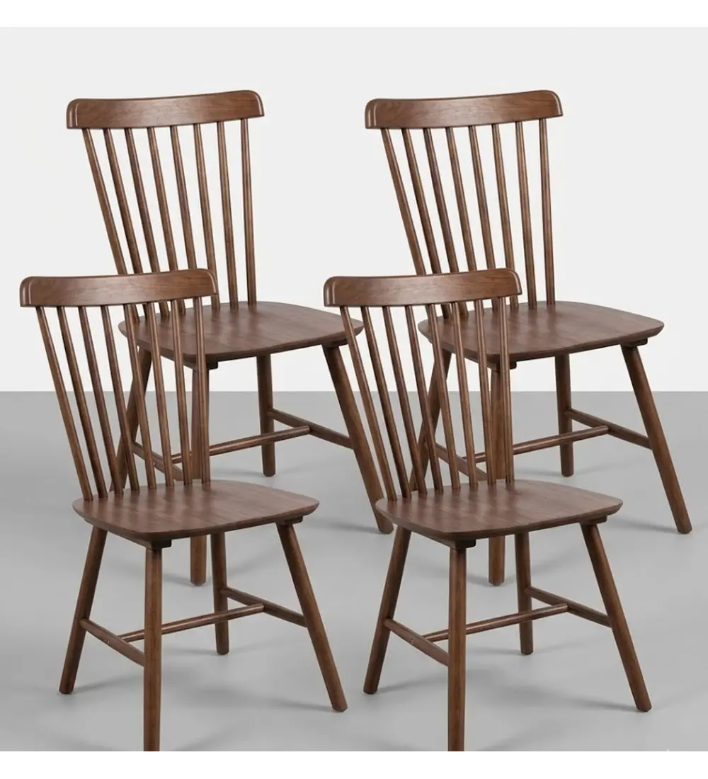 Pack 4 Silla Windsor Madera 