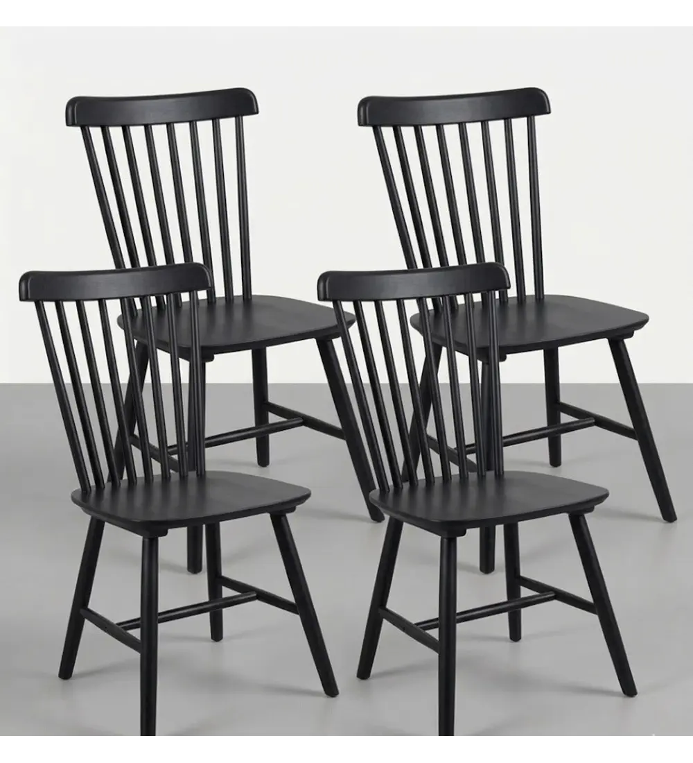 Pack 4 Silla Windsor Madera 