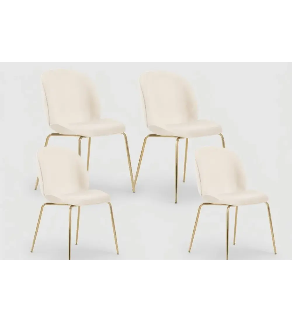 Pack 4 Sillas Beetle Gold
