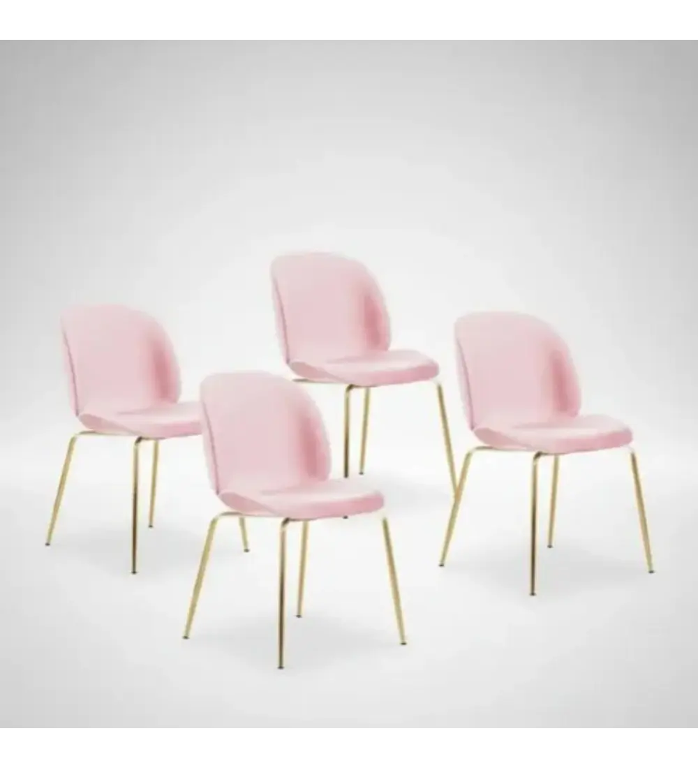 Pack 4 Sillas Beetle Gold
