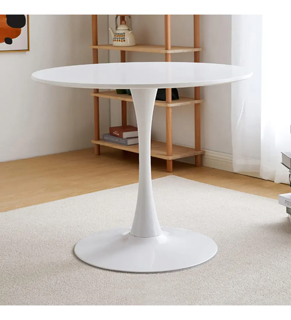 Comedor Tulip 100cms + 4 Sillas Scoop Velvet