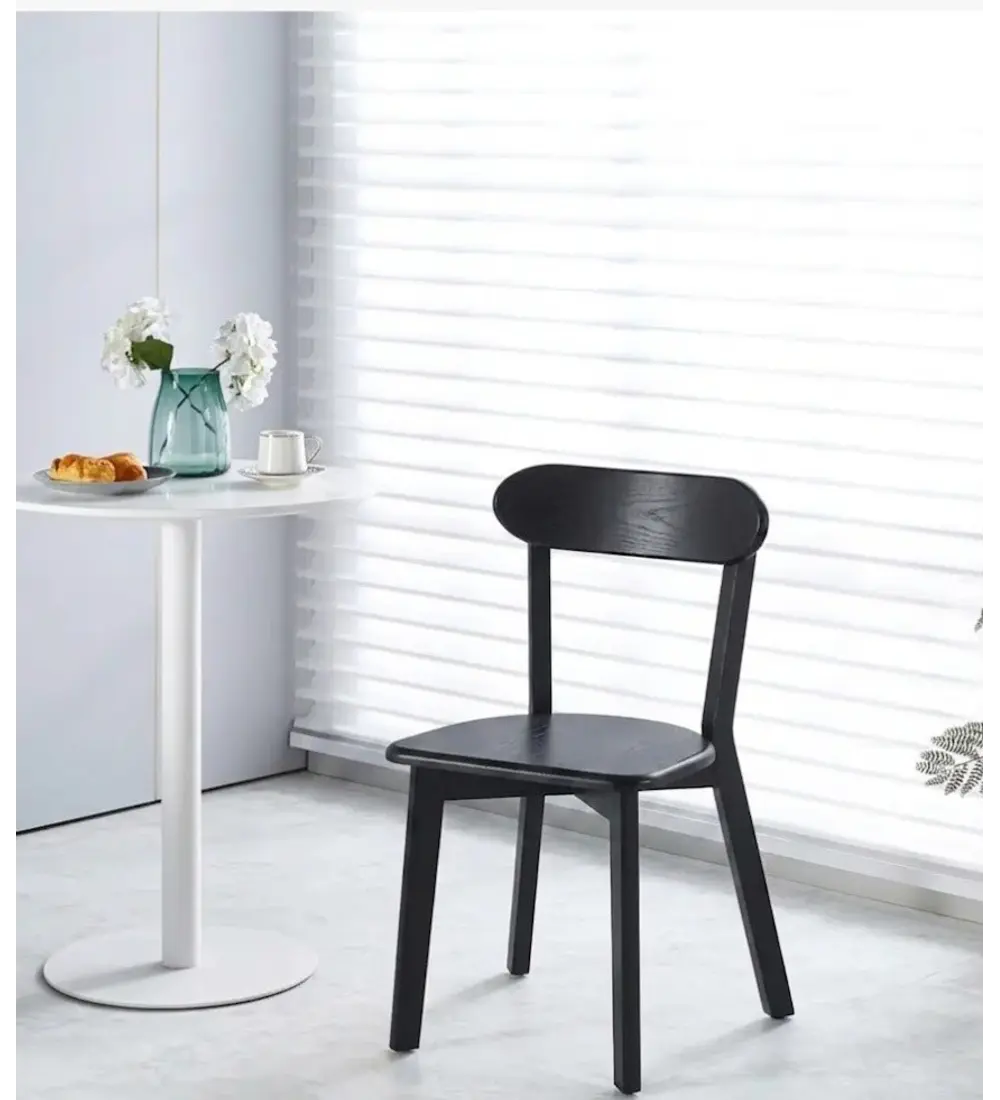 Comedor Warwick 100cm + 4 Sillas Fresno Madera